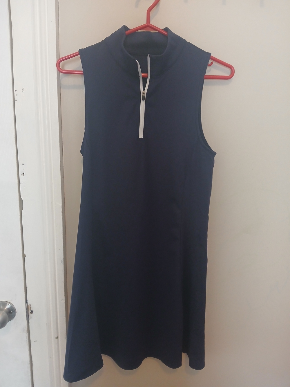Halara Navy Zip-Front Tennis / Pickleball Dress